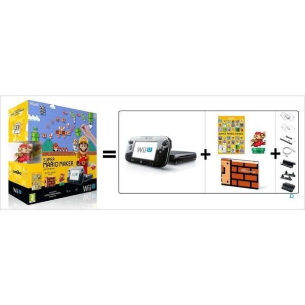 Second image of Wii U + Super Mario Maker + Amiibo Ma