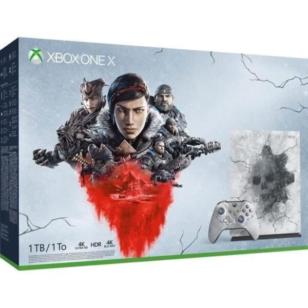 Second image of Xbox One X 1 To Edition Limitée + 5 jeux Gears of War + 1 mois d’essai au Xbox Live Gold + 1 mois d’essai au Xbox Game Pass