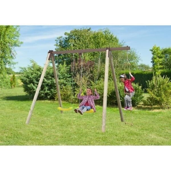 Second image of Portique Piki en bois et métal – 1.90 m TRIGANO